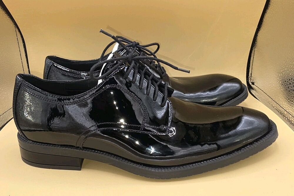 Cole Haan Men's Modern Essentials Patent Leather Plain Toe Oxfords C38447 SZ 9